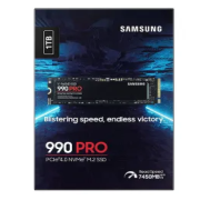 Samsung 990 PRO Series - 1TB PCIe Gen4. X4 NVMe 2.0c - M.2 Internal SSD (MZ-V9P1T0B/AM)